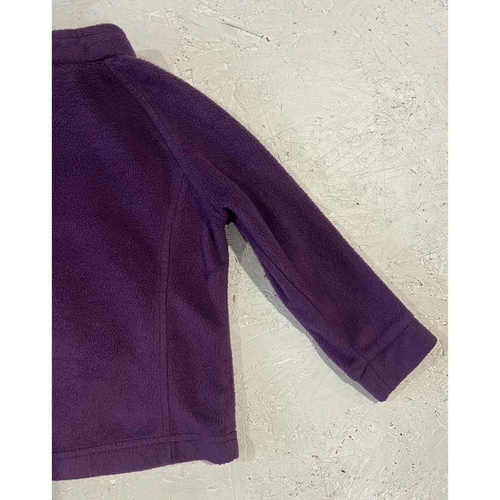 Columbia Girls' Purple Fleece‎ Jacket Size 3T Full Zip Youth Comfort